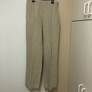 Womens side zip linen pants size 10